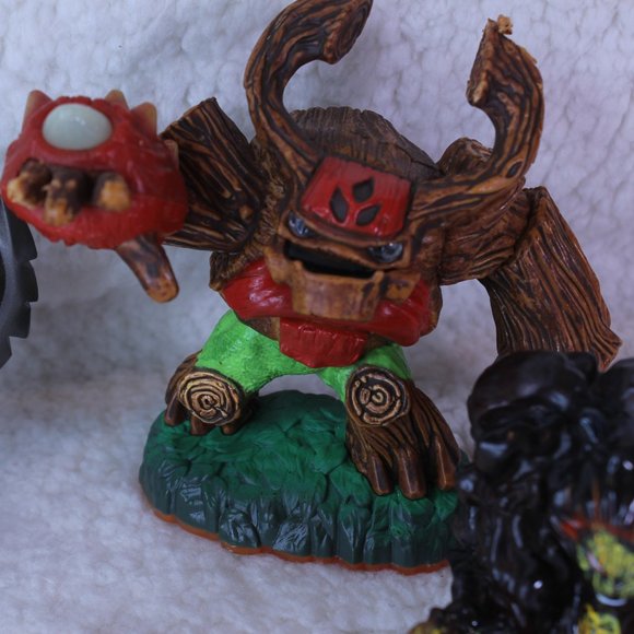 Skylanders Figures Lot of 4 Tree‎ Rex Flameslinger Gill Grunt Eruptor Toy - Picture 3 of 10